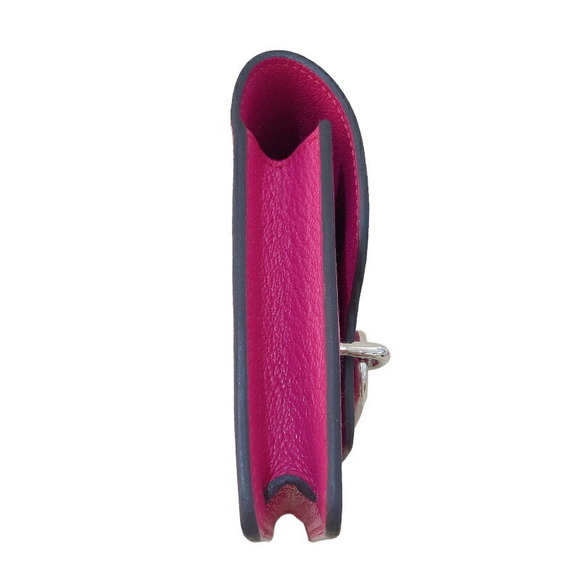 Hermes Ruri Slim Chevre Handbag Rose Pink Purple Silver - Picture 4 of 12